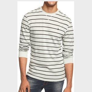 NWT Volcom Men's Regit Striped Thermal Shirt Size XL